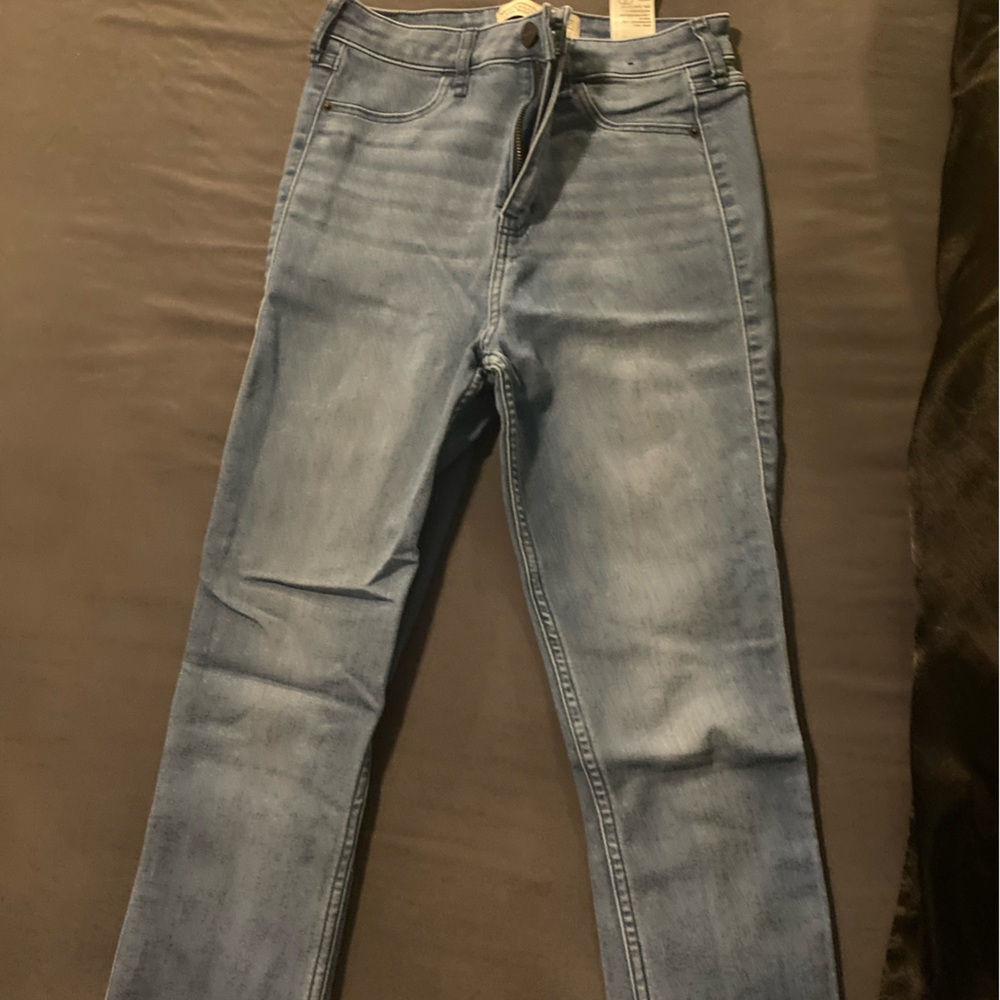 High rise jean legging